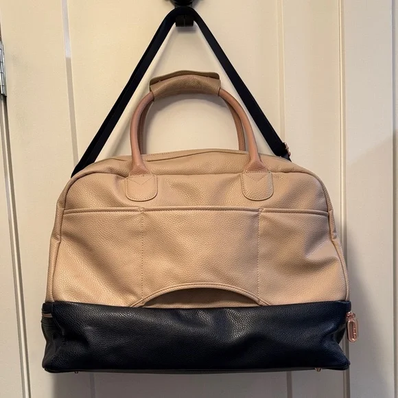Caboodles Beige and Black Duffel Bag NWOT - Picture 3 of 10